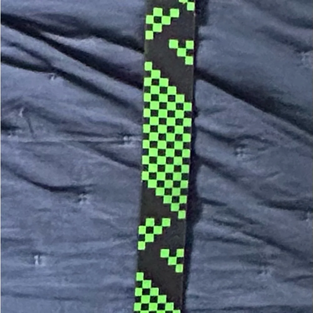 Green and Black Checkered boys belt